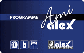 Carte Avantage Ami de Alex - Alex Pneu et Mécanique